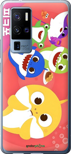 Силіконовий чехол Бейби Шаркс для Vivo X50 Pro Plus - 6305u-2056 изображение 