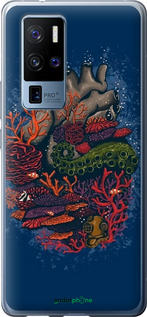 Силиконовый чехол Сердце моря для Vivo X50 Pro Plus - 6506u-2056 изображение 