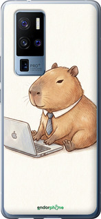Силіконовий чехол Funny Capybara CEO Working для Vivo X50 Pro Plus - 6777u-2056 изображение 