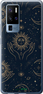 Силиконовый чехол 'Celestial Harmony: Sun & Moon Gold Mystic Pattern' для Vivo X50 Pro Plus изображение 5