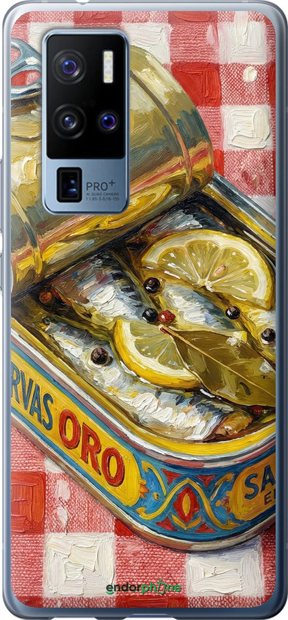 Силіконовий чехол Vintage Sardine Tin Phone для Vivo X50 Pro Plus - 6772u-2056 изображение 