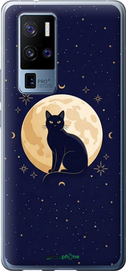 Силиконовый чехол Cute Cat Celestial/Witchy для Vivo X50 Pro Plus - 6787u-2056 изображение 