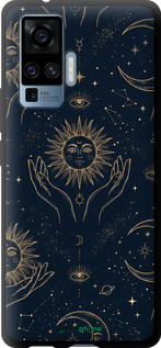 TPU чехол Celestial Harmony: Sun & Moon Gold Mystic Pattern для Vivo X50 Pro - 6778b-1956 изображение 