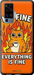 TPU чехол Funny Cat для Vivo X50 Pro - 6786b-1956 изображение 