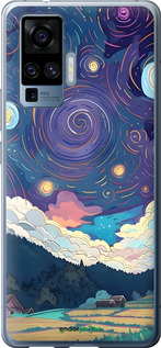 Силиконовый чехол Креативный арт для Vivo X50 Pro - 6322u-1956 изображение 