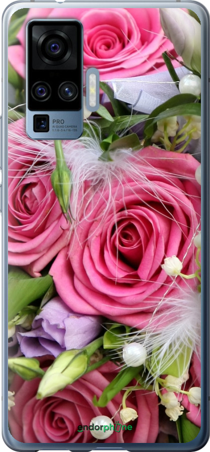 

Силіконовий чохол "Ніжність" для Vivo X50 Pro, Рожевий