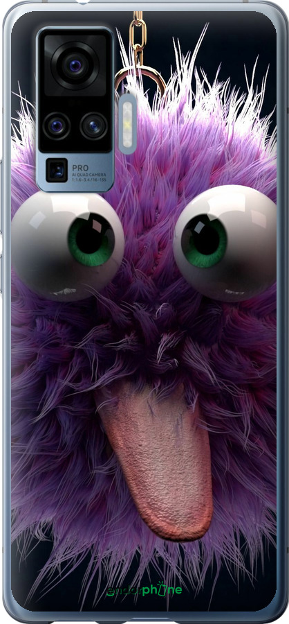 Силиконовый чехол Пушистик для Vivo X50 Pro - 6017u-1956 изображение 