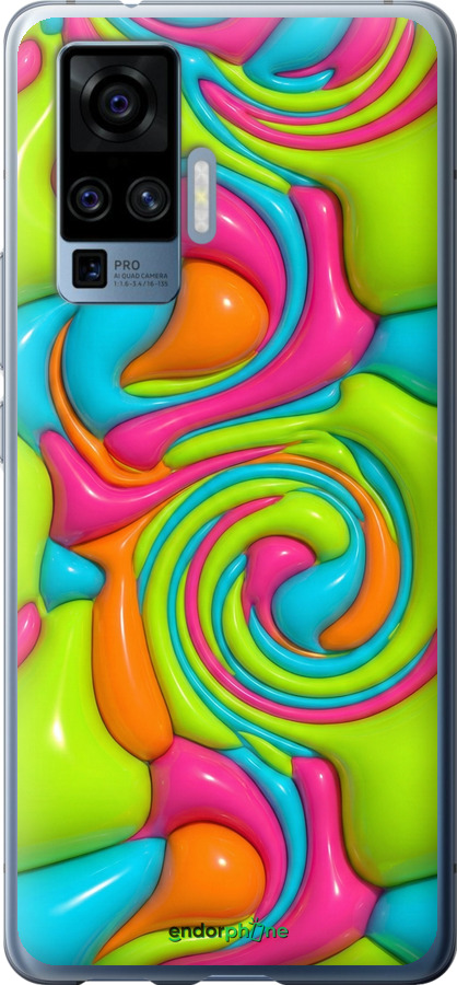 Силиконовый чехол Y2K Jelly Dream для Vivo X50 Pro - 6780u-1956 изображение 