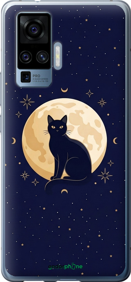 Силіконовий чехол Cute Cat Celestial/Witchy для Vivo X50 Pro - 6787u-1956 изображение 