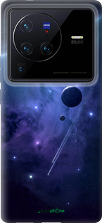 Силиконовый чехол Планеты в синем космосе для Vivo X80 Pro - 171u-2630 изображение 