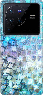 Силиконовый чехол Переливающаяся чешуя для Vivo X80 Pro - 227u-2630 изображение 