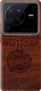 Силиконовый чехол Узор дерева для Vivo X80 Pro - 4119u-2630 изображение 