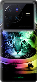 Силиконовый чехол Кот-астронавт для Vivo X80 Pro - 4154u-2630 изображение 