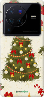 Силиконовый чехол Новогодняя елка для Vivo X80 Pro - 4198u-2630 изображение 