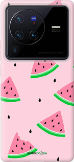Силиконовый чехол Розовый арбуз для Vivo X80 Pro - 4314u-2630 изображение 
