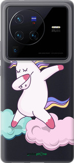 Силиконовый чехол Единорог для Vivo X80 Pro - 4702u-2630 изображение 