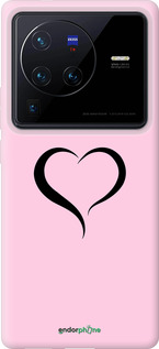 Силіконовий чехол Серце 1 для Vivo X80 Pro - 4730u-2630 изображение 