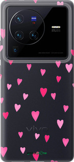 Силиконовый чехол Сердечки 2 для Vivo X80 Pro - 4763u-2630 изображение 