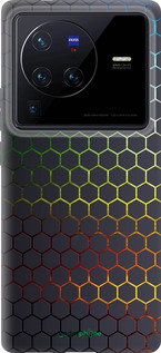 Силиконовый чехол Переливающиеся соты для Vivo X80 Pro - 498u-2630 изображение 