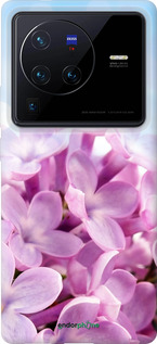 Силиконовый чехол Сирень для Vivo X80 Pro - 527u-2630 изображение 