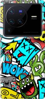 Силиконовый чехол Стикеры v4 для Vivo X80 Pro - 5508u-2630 изображение 