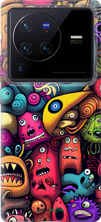 Силиконовый чехол Cмешные монстры для Vivo X80 Pro - 5549u-2630 изображение 