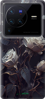 Силиконовый чехол Розы 2 для Vivo X80 Pro - 5550u-2630 изображение 