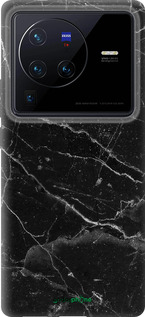 Силиконовый чехол Черный мрамор v2 для Vivo X80 Pro - 5568u-2630 изображение 