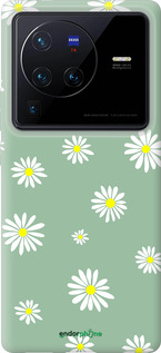 Силиконовый чехол Ромашки v4 для Vivo X80 Pro - 5603u-2630 изображение 