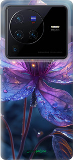 Силиконовый чехол Магический цветок для Vivo X80 Pro - 6038u-2630 изображение 
