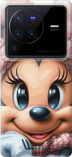 Силиконовый чехол Минни Маус с бантиком для Vivo X80 Pro - 6055u-2630 изображение 