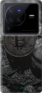 Силиконовый чехол Black Bitcoin для Vivo X80 Pro - 6090u-2630 изображение 