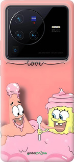 Силиконовый чехол Спанч Боб для Vivo X80 Pro - 6282u-2630 изображение 