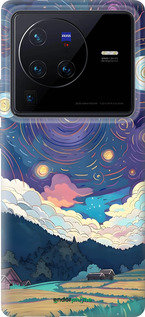 Силиконовый чехол Креативный арт для Vivo X80 Pro - 6322u-2630 изображение 