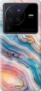 Силіконовий чехол Мрамор красивый для Vivo X80 Pro - 6376u-2630 изображение 