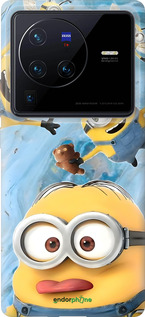 Силиконовый чехол Миньоны для Vivo X80 Pro - 6386u-2630 изображение 