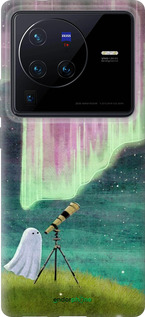 Силиконовый чехол Привидение и звезды для Vivo X80 Pro - 6443u-2630 изображение 