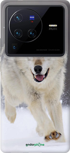 Силиконовый чехол Бегущий волк для Vivo X80 Pro - 826u-2630 изображение 