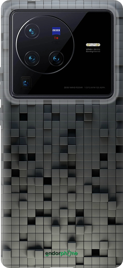 Силиконовый чехол Кубики для Vivo X80 Pro - 1061u-2630 изображение 