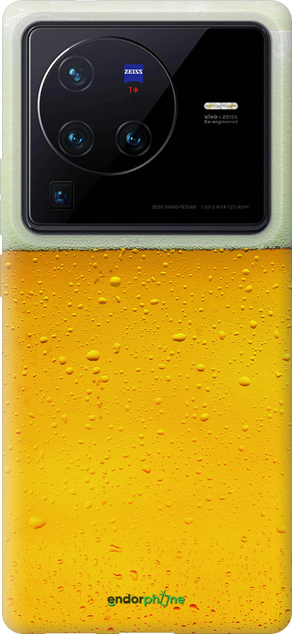 Силиконовый чехол Пиво для Vivo X80 Pro - 1145u-2630 изображение 