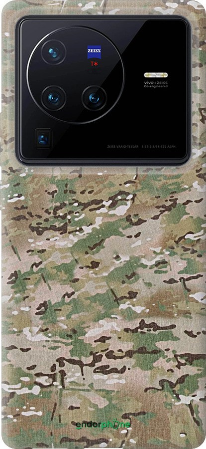 Силиконовый чехол Камуфляж v5 для Vivo X80 Pro - 1201u-2630 изображение 