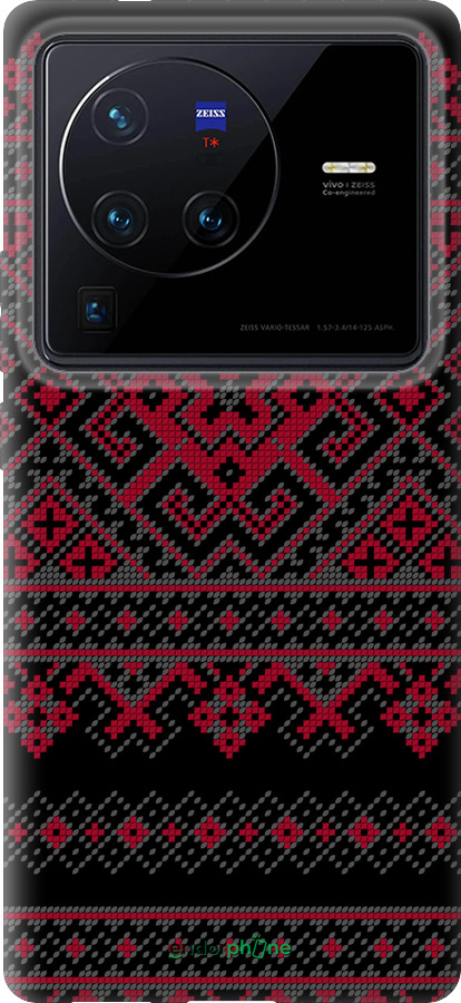 Силіконовий чехол Вишиванка 52 для Vivo X80 Pro - 1763u-2630 изображение 