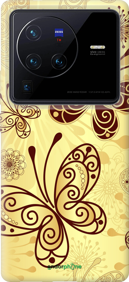 Силіконовий чехол Красиві метелики для Vivo X80 Pro - 4170u-2630 изображение 