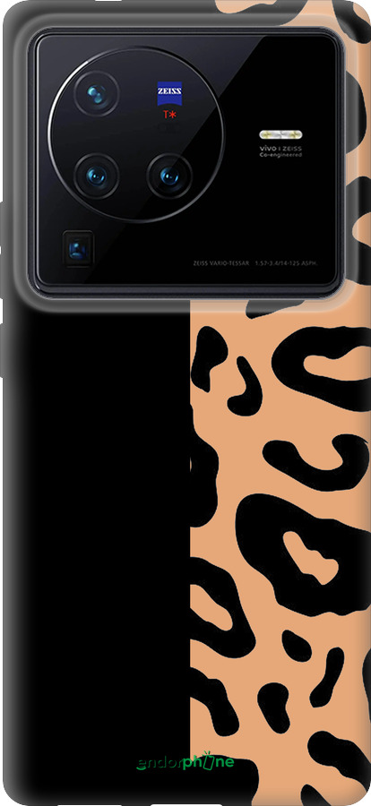 Силиконовый чехол Пятна леопарда для Vivo X80 Pro - 4269u-2630 изображение 