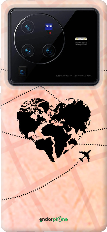 Силиконовый чехол Путешествуй для Vivo X80 Pro - 4607u-2630 изображение 