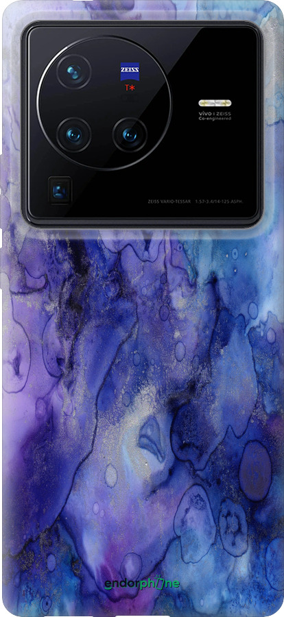 Силиконовый чехол Мрамор 7 для Vivo X80 Pro - 4802u-2630 изображение 