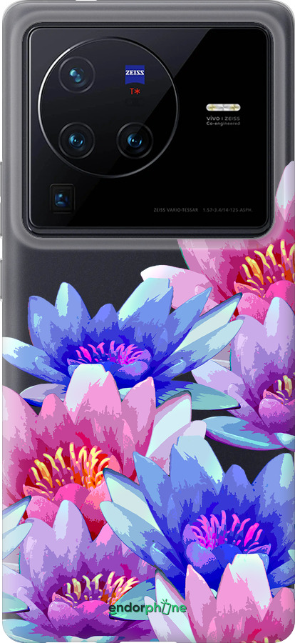 Силиконовый чехол Лотос для Vivo X80 Pro - 4862u-2630 изображение 