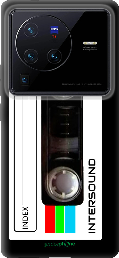 Силиконовый чехол Кассета с90 для Vivo X80 Pro - 4894u-2630 изображение 