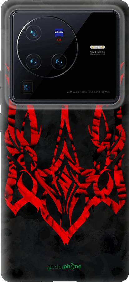 Силиконовый чехол Герб Украины v4 для Vivo X80 Pro - 5319u-2630 изображение 