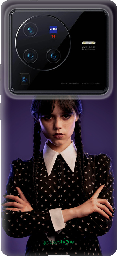 Силиконовый чехол Wednesday v3 для Vivo X80 Pro - 5517u-2630 изображение 